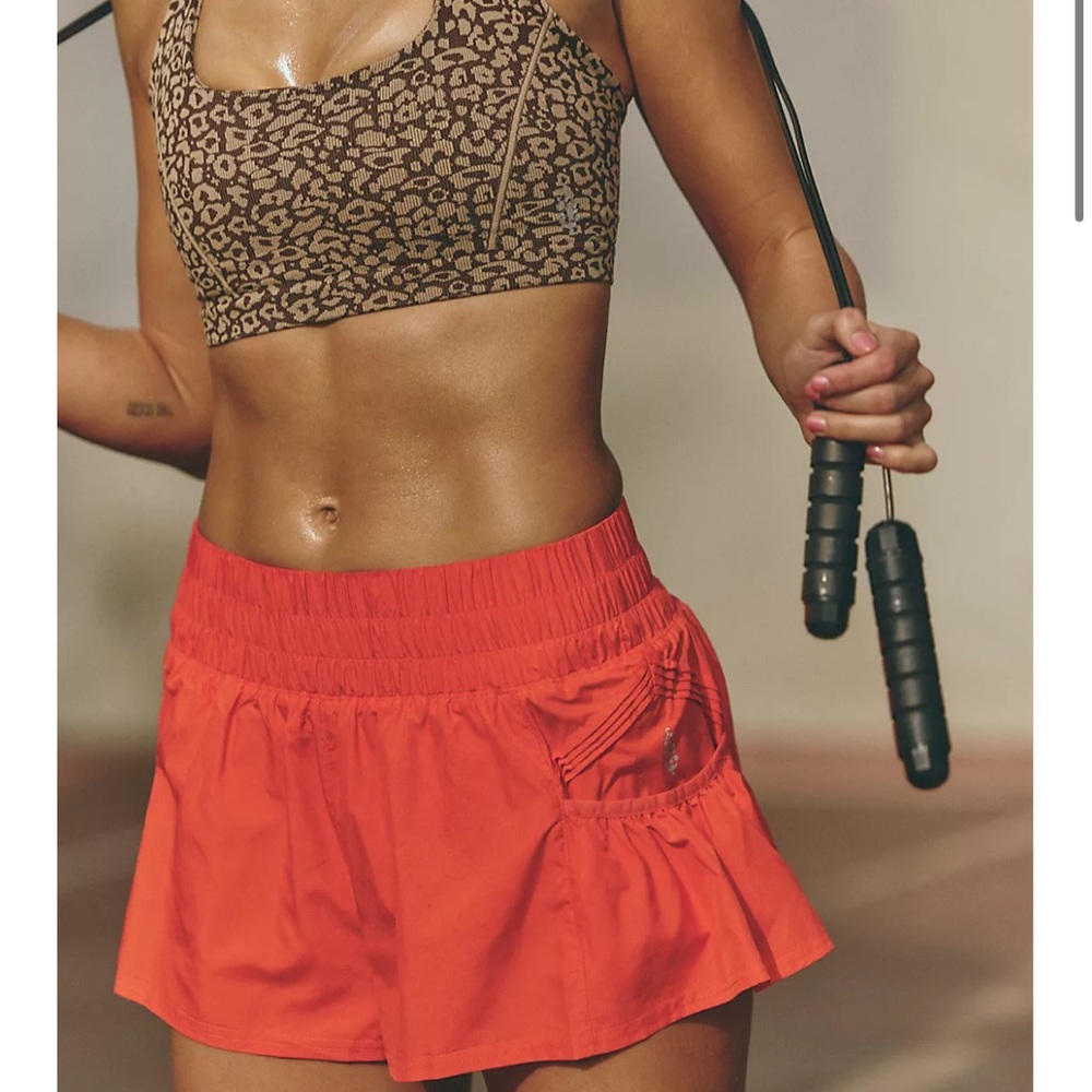 FP Movement Flowy Orange Athletic Shorts